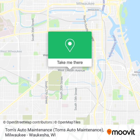 Mapa de Tom's Auto Maintenance (Toms Auto Maintenance)