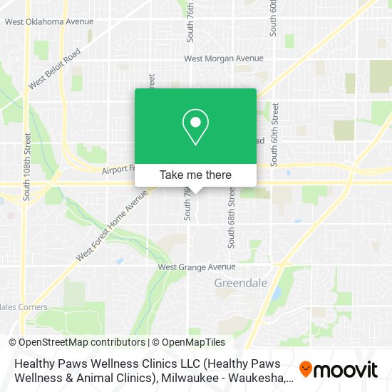 Mapa de Healthy Paws Wellness Clinics LLC