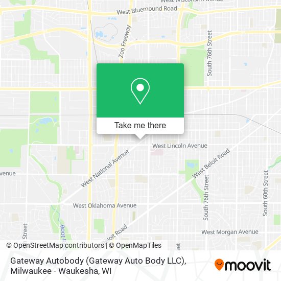 Mapa de Gateway Autobody (Gateway Auto Body LLC)