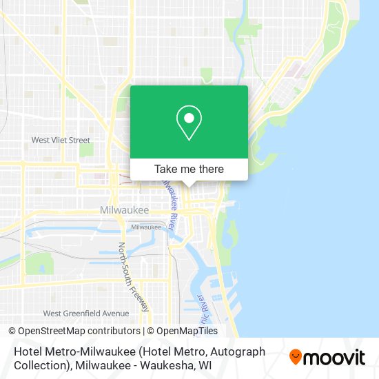 Mapa de Hotel Metro-Milwaukee (Hotel Metro, Autograph Collection)