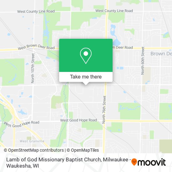 Mapa de Lamb of God Missionary Baptist Church