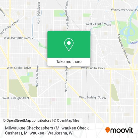 Mapa de Milwaukee Checkcashers (Milwaukee Check Cashers)