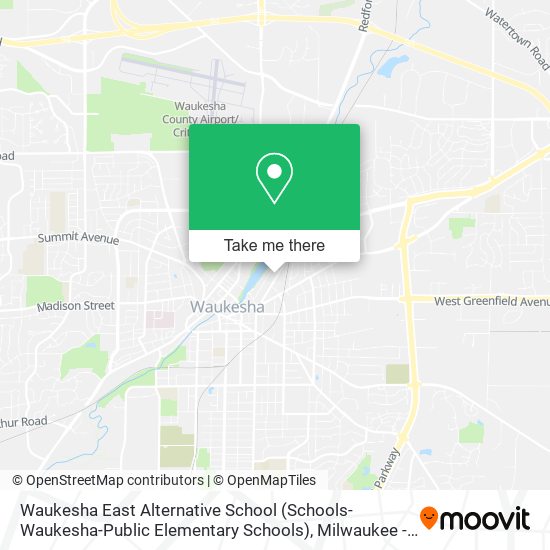Waukesha East Alternative School (Schools-Waukesha-Public Elementary Schools) map
