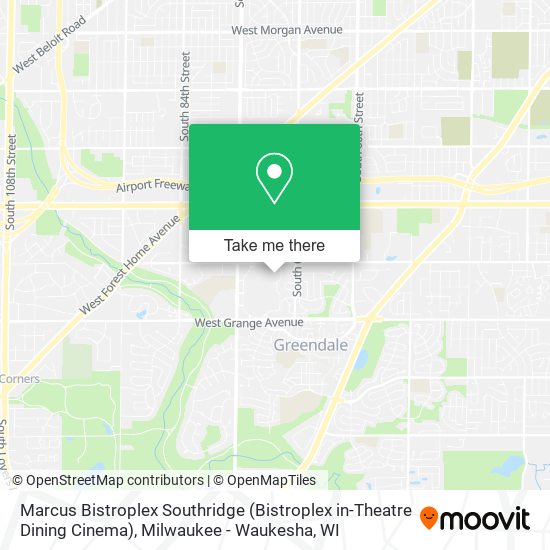 Marcus Bistroplex Southridge (Bistroplex in-Theatre Dining Cinema) map