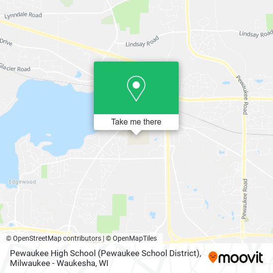 Pewaukee High School (Pewaukee School District) map