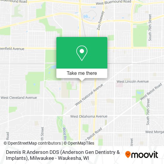 Mapa de Dennis R Anderson DDS (Anderson Gen Dentistry & Implants)