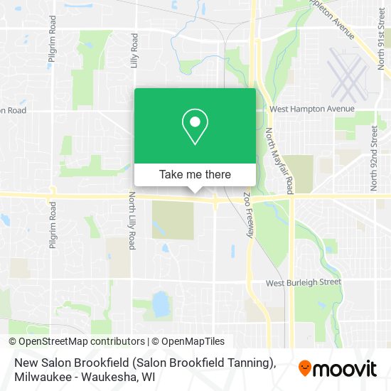 Mapa de New Salon Brookfield (Salon Brookfield Tanning)