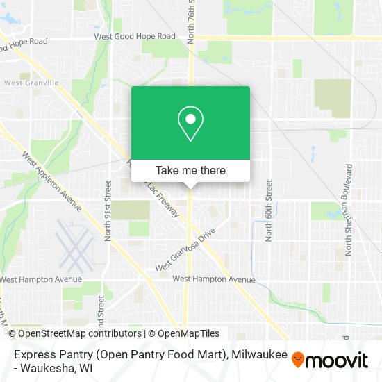 Mapa de Express Pantry (Open Pantry Food Mart)