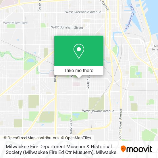 Milwaukee Fire Department Museum & Historical Society (Milwaukee Fire Ed Ctr Musuem) map