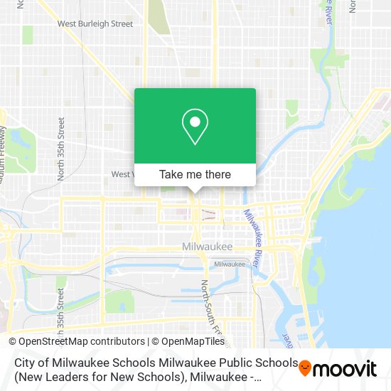 Mapa de City of Milwaukee Schools Milwaukee Public Schools (New Leaders for New Schools)