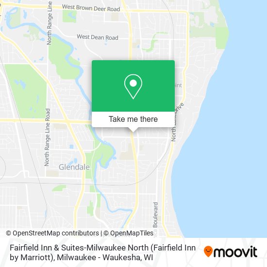 Mapa de Fairfield Inn & Suites-Milwaukee North (Fairfield Inn by Marriott)