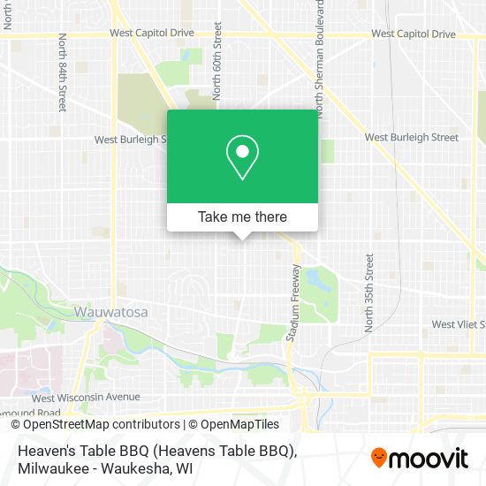 Mapa de Heaven's Table BBQ (Heavens Table BBQ)
