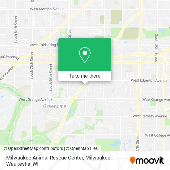 Mapa de Milwaukee Animal Rescue Center