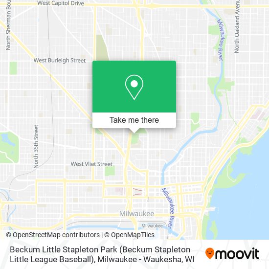 Mapa de Beckum Little Stapleton Park (Beckum Stapleton Little League Baseball)