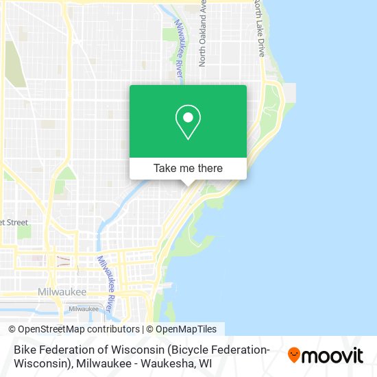 Mapa de Bike Federation of Wisconsin (Bicycle Federation-Wisconsin)