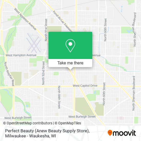 Mapa de Perfect Beauty (Anew Beauty Supply Store)