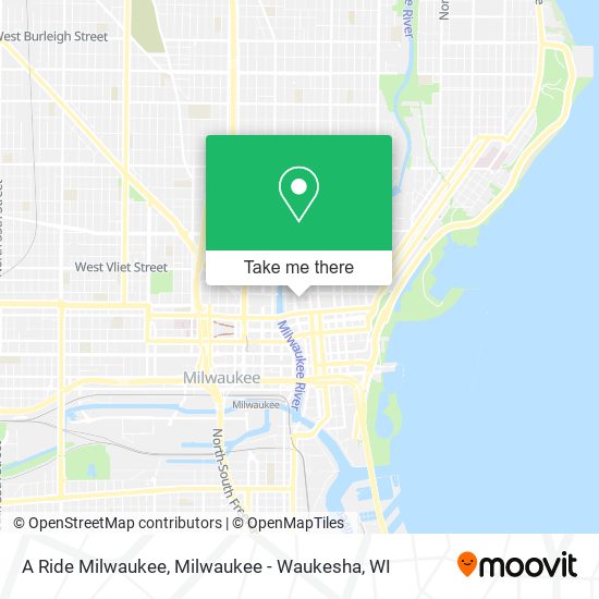 A Ride Milwaukee map