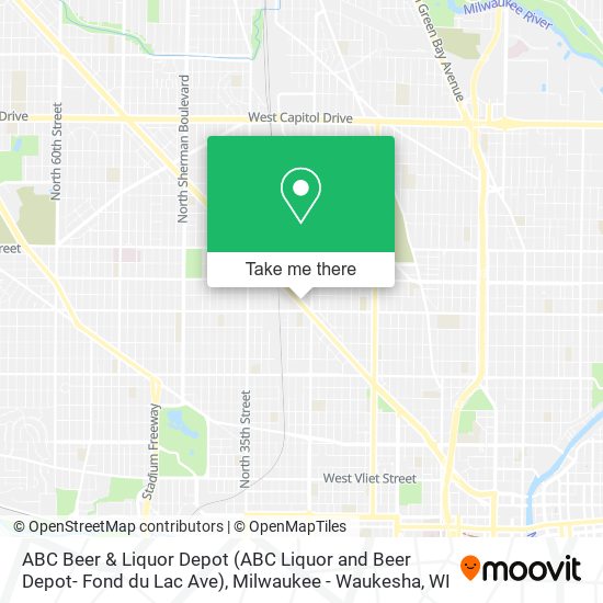 Mapa de ABC Beer & Liquor Depot (ABC Liquor and Beer Depot- Fond du Lac Ave)