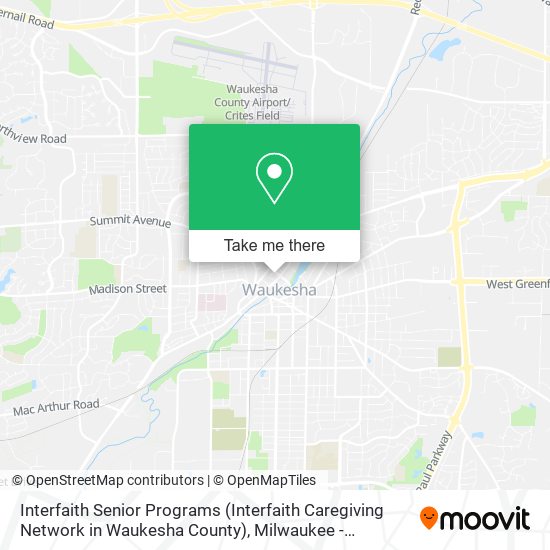 Interfaith Senior Programs (Interfaith Caregiving Network in Waukesha County) map