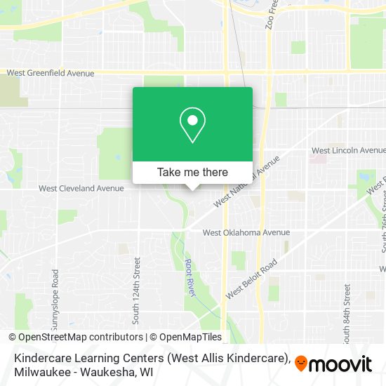 Mapa de Kindercare Learning Centers (West Allis Kindercare)