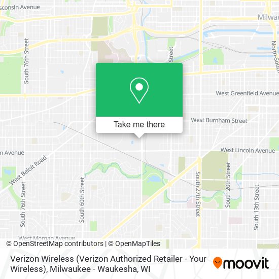 Mapa de Verizon Wireless (Verizon Authorized Retailer - Your Wireless)