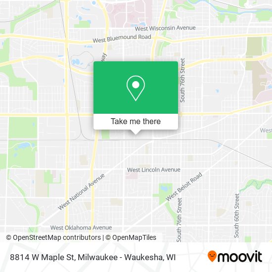 8814 W Maple St map
