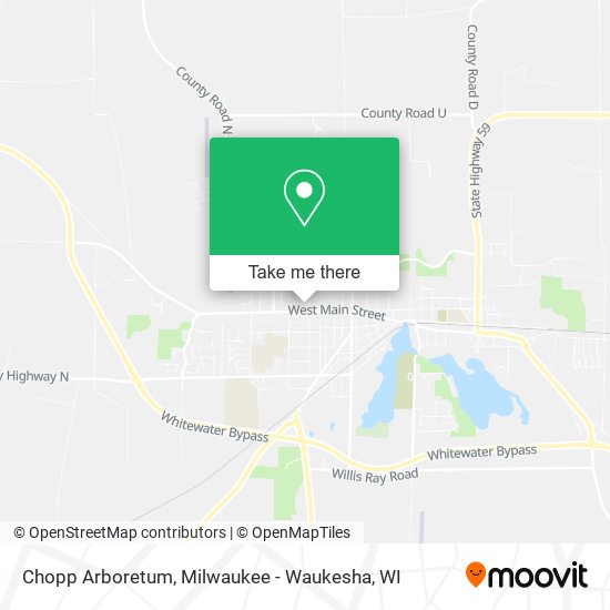 Chopp Arboretum map