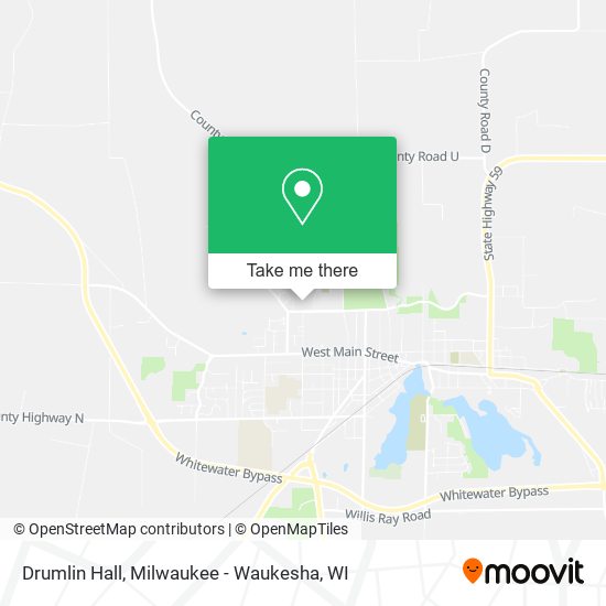 Drumlin Hall map