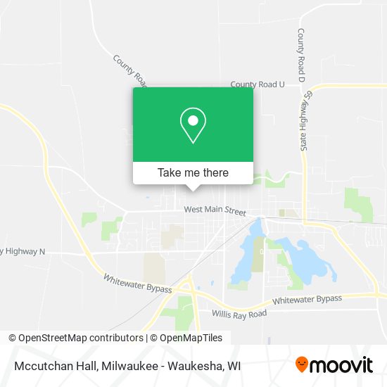 Mccutchan Hall map