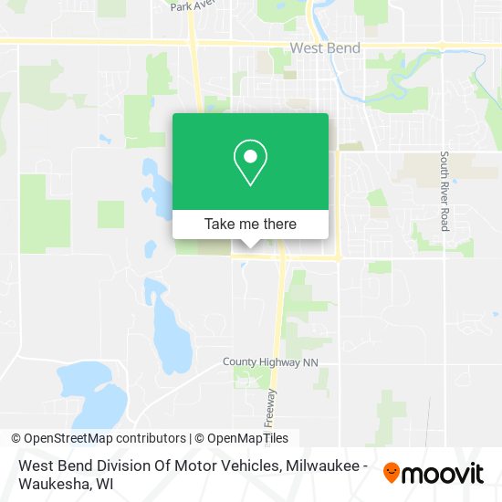 Mapa de West Bend Division Of Motor Vehicles