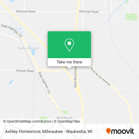 Ashley Homestore map