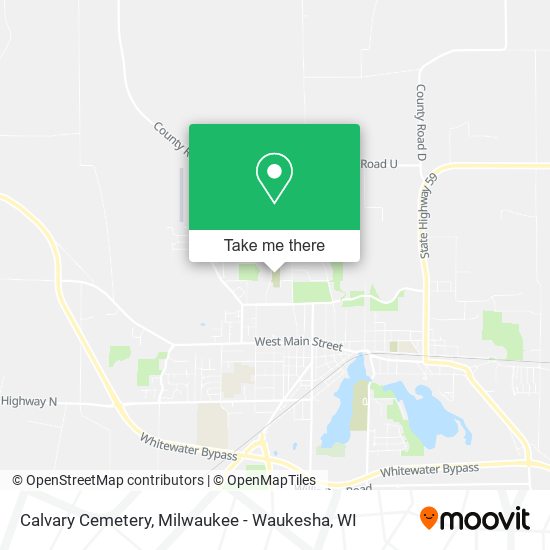 Calvary Cemetery map