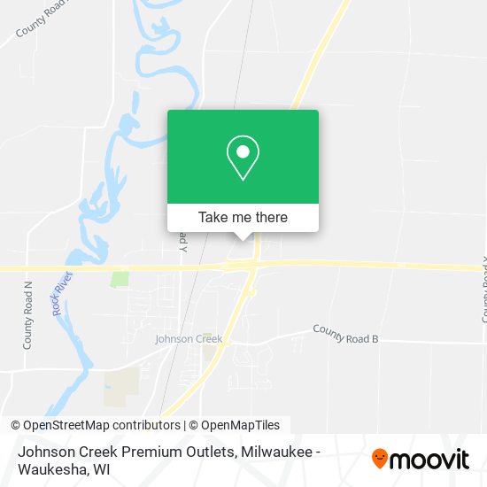 Mapa de Johnson Creek Premium Outlets