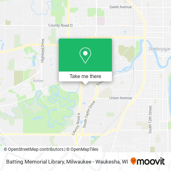 Mapa de Batting Memorial Library