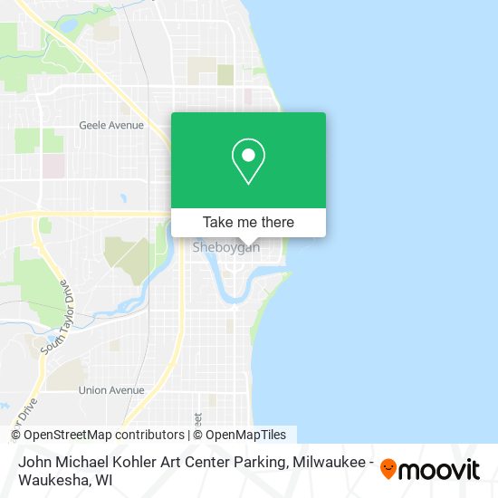 Mapa de John Michael Kohler Art Center Parking