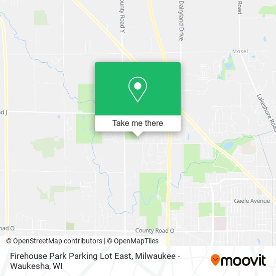 Firehouse Park Parking Lot East map