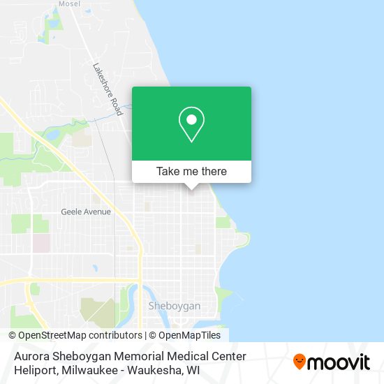 Mapa de Aurora Sheboygan Memorial Medical Center Heliport