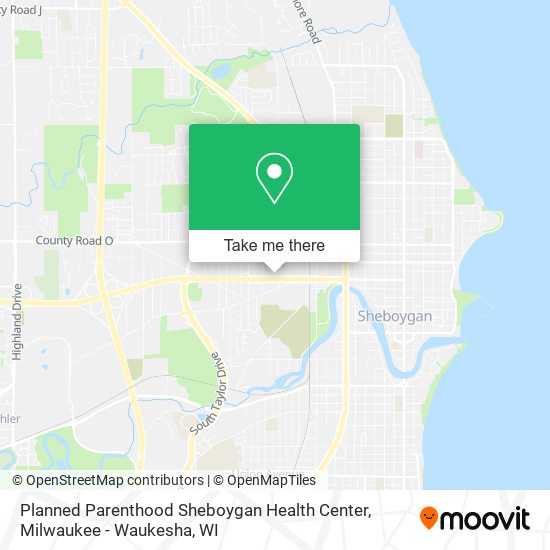 Mapa de Planned Parenthood Sheboygan Health Center