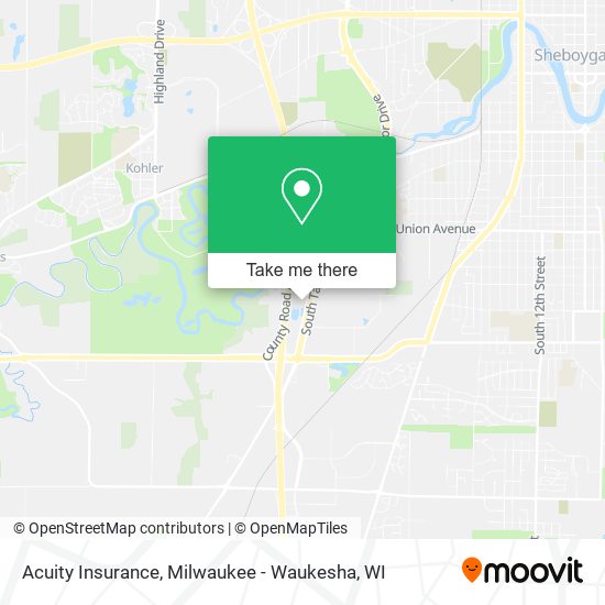Mapa de Acuity Insurance