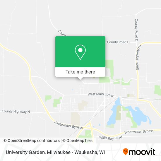 University Garden map