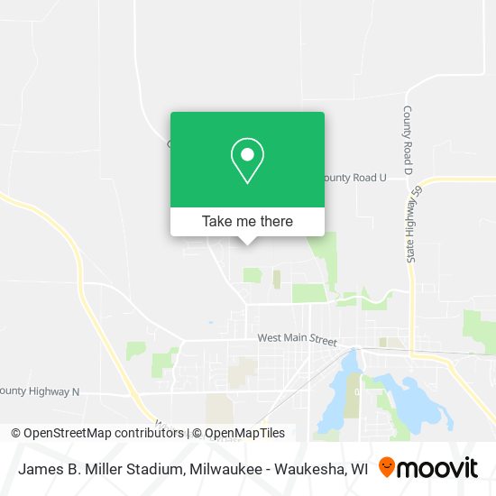 Mapa de James B. Miller Stadium