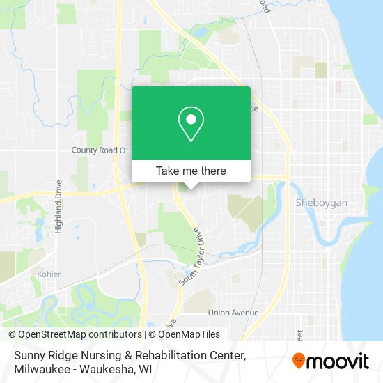 Mapa de Sunny Ridge Nursing & Rehabilitation Center