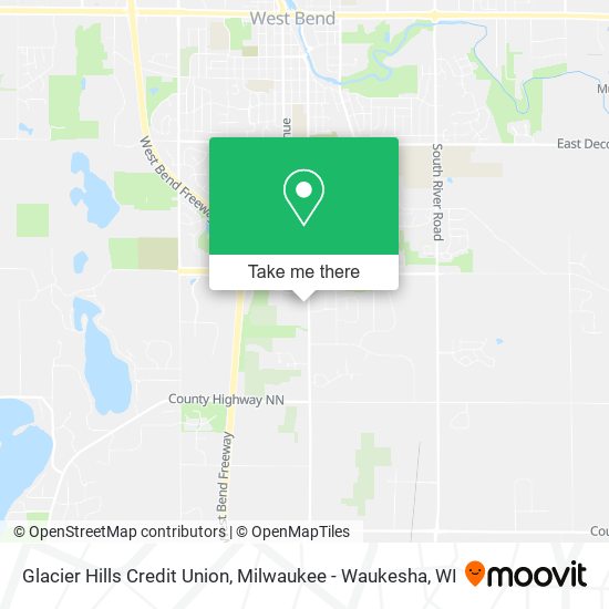 Mapa de Glacier Hills Credit Union