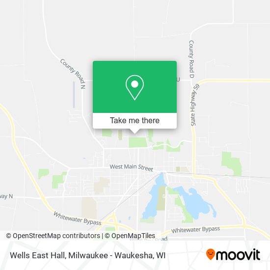 Wells East Hall map