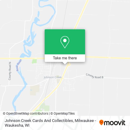 Mapa de Johnson Creek Cards And Collectibles