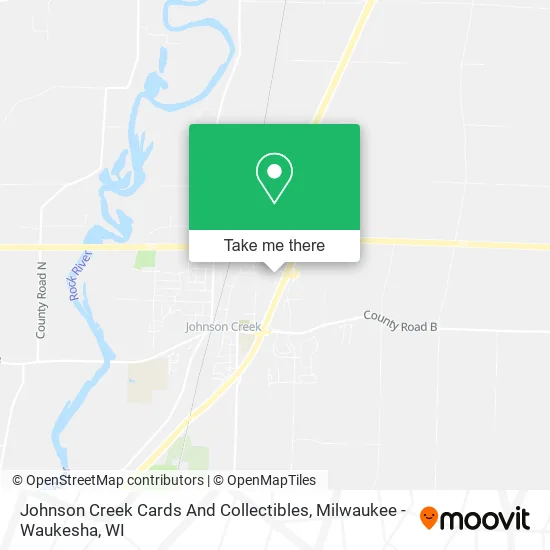Johnson Creek Cards And Collectibles map
