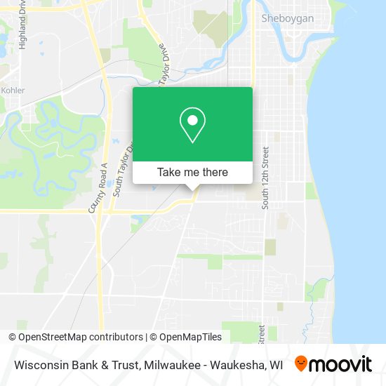 Mapa de Wisconsin Bank & Trust