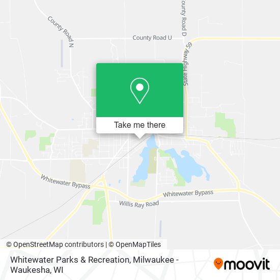 Whitewater Parks & Recreation map
