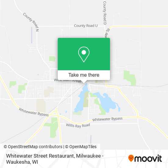 Mapa de Whitewater Street Restaurant