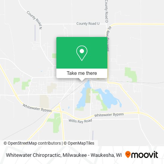 Whitewater Chiropractic map